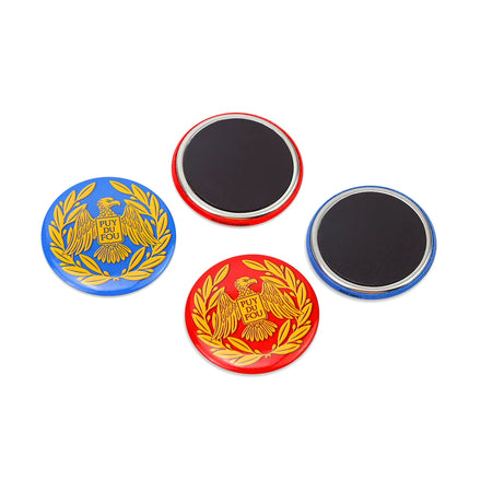 Factory Custom Designed Round 58mm Tinplate Pin Button Badge Magnet on Hot Sale