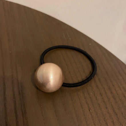 Korean Scrunchie Retro Gold Ball Head Rope Hair Accessories Hair Clip Bun Head Grab Hair Band Women