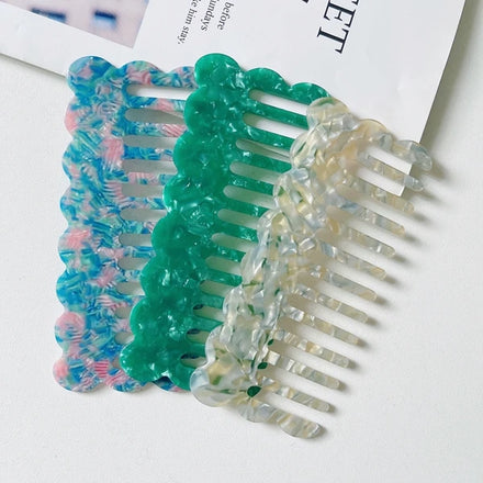 2026 Private logo Fashion Salon Hair Comb Handmade Acid Material Cellulose Acetate Comb Hair Combmanufacturers Acetate Hair Comb