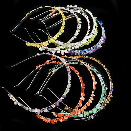 Wholesale Natural Crystal Chip Hair Clasp Premium Crystal Crafts for Gift Giving