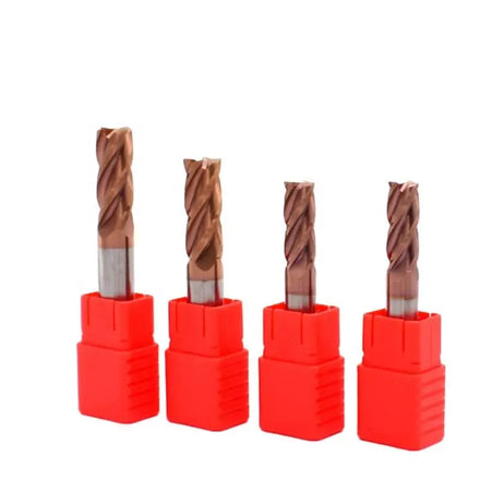 4 Flute CNC Machining Use Cutting Tools Tungsten Carbide End Mill Flat Milling Cutters