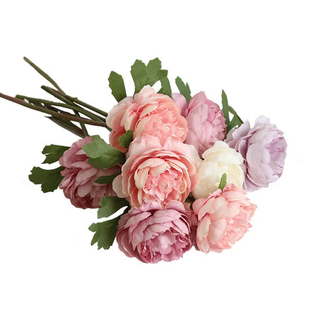 AF11001 High Quality Silk Rose Flower Artificial Flower Peony for Wedding Home Decor