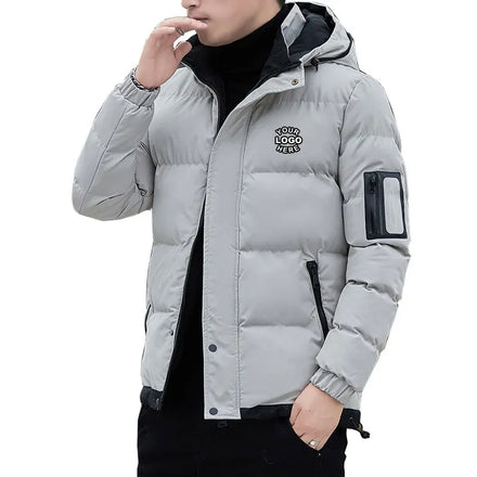 Hot Sales Mens Warm Utility Bubble Coats Clothes Clothing Custom Winter Hoodie Puffer Jacket for Men
