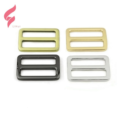 LiHui Professional Eco-friendly Hardware 32mm Bar Triglie Zinc Tri-glide Slider Ring Clip Buckle for Handbags