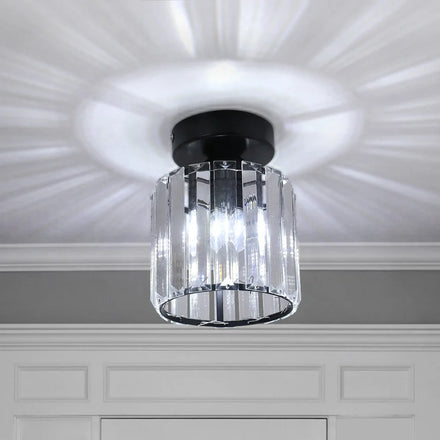 Passageway E27 E26 Socket Low Ceiling Stair Crystal Chandelier Ceiling Light Lounge Entryway Small 13cm Lustr Indoor IP20