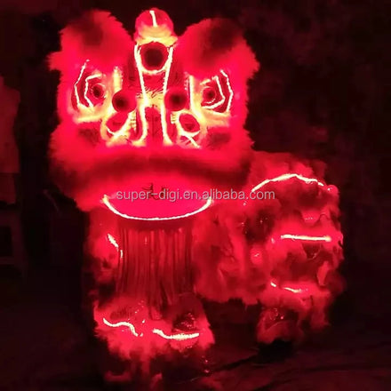 LED Light Lion Dance Costume Luminous Folk Dragon Event Festival Celebration Spring Festival Luxury Event Stage Show Costumes
