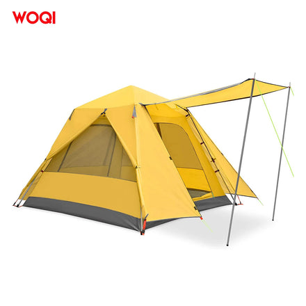 WOQI Outdoor Camping Tent New Design Portable Lightweight Polyester Three-Season Double Layer Aluminum Frame with Large Space