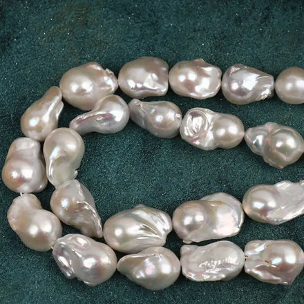 15X20mm Natural Freshwater Pearl Chain High Quality Irregular Baroque Pearl Freshwater Pearl Fine Jewelry