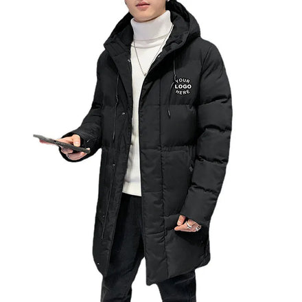 Wholesale Warm Utility Bubble Coat Clothes Clothing Custom Winter Hoodie Long Puffer Jacket for Men Plus Size