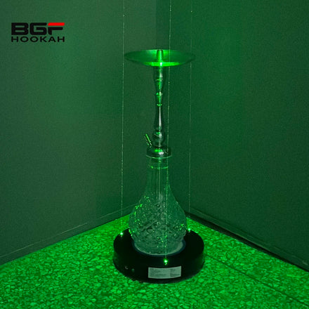 Stainless Body Glass Bottle (big Size) Advanced Simple and Comfortable Design High Quality Hookah