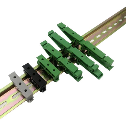One Pair C45 Pcb Din Rail Plastic Mounting Board Holder PCB HolderDin Rail Carrier Clips