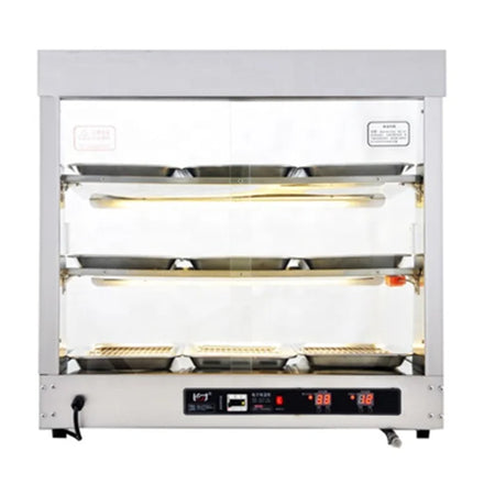 Thermal Insulation Cabinet Commercial Fried Chicken Burger Display Cabinet Cooked Food Bread Egg Tart Heating Cabinet