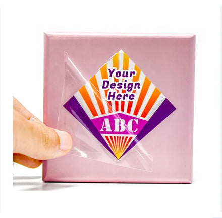 Split Back Easy Peel Waterproof UV Transfer Custom Printing Metal logo Stickers for Car Glass Bottle Window