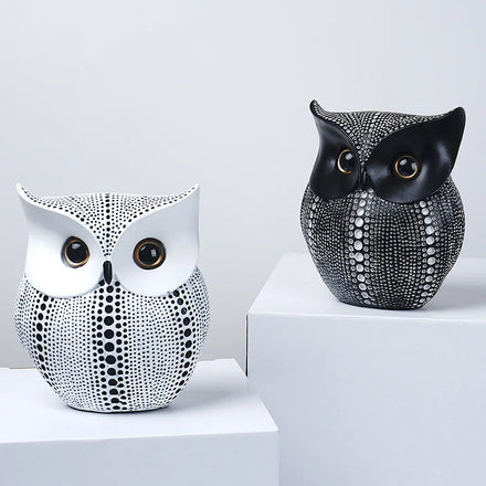 Nordic Creative Decoration Living Room Bedroom Porch Desktop Decoration Resin Crafts Owl Housewarming Gift Craft Decoration