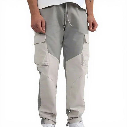 Custom Casual Lightweight Mid Waist Baggy Loose Fit Cargo Stacked Men Woven for Washed 100% Cotton Blanket Tapestry Pants