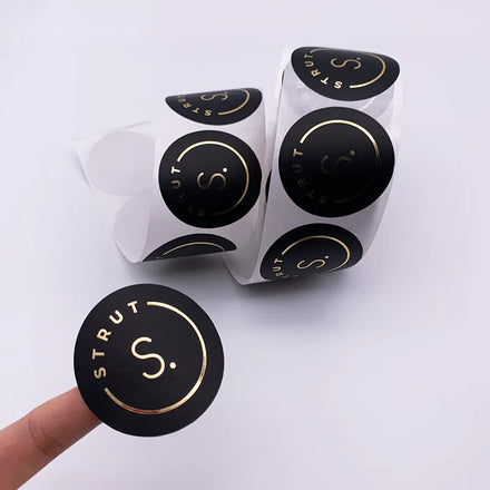 Custom Pre-Roll Stickers Label Waterproof Polystyrene Vinyl with Logo Glossy PVC Perfume Lipstick Industrial Use Strong Adhesion