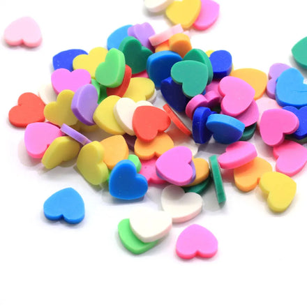 2*8*9mm Heart Letter Polymer Clays Slices Sprinkle for Handwork DIY Decoration Plastic Klei Mud Nail Art Accessories