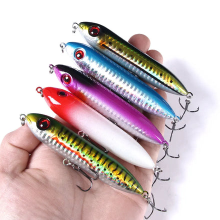 10cm/12g Fishing Lure Topwater Stickbait Floating Aritificial Hard Bait for Pike Bass Lures