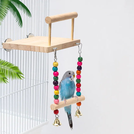 Wholesale Bell Bird Parrot Iron Cage Stand