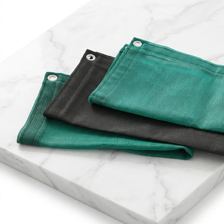 Fire Retardant Custom Heavy Duty HDPE Mesh Anti-UV Plain Shade Tarp Green Black Dump Truck Tarp