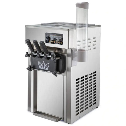 EU Warehouse Hot Sale 2+1 Flavors Stainless Steel Copper Soft Ice Cream Machine