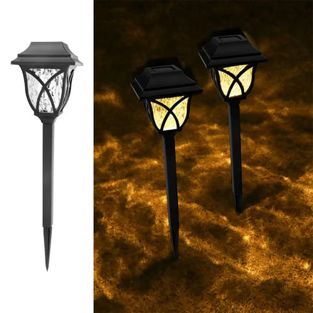 Solar Powered Outdoor Garden Light Warm White Solar Landscape Lighting for Path Garden