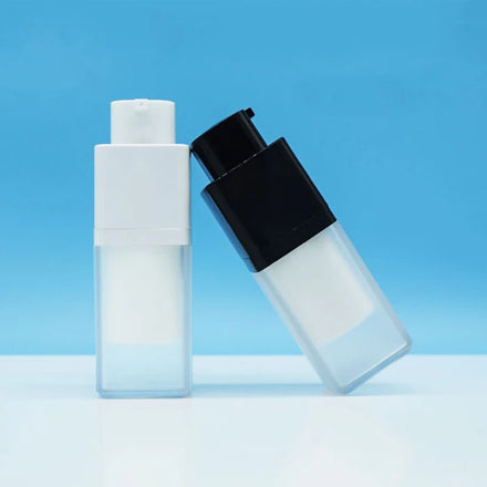 Empty Frosted Cosmetic Packaging 15ml 30ml 50ml Twist up Skin Care Serum Airless Pump Lotion Bottle