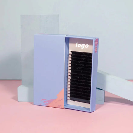Top Korean Pbt Fibers Synthetic Eyelashes 8-17mm Easy Fanning Volume Eyelash Extensions