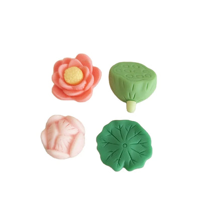 New Bulk Stock Flat Back Lotus Flower Leaf Design Resin Cabochon Diy Accessories