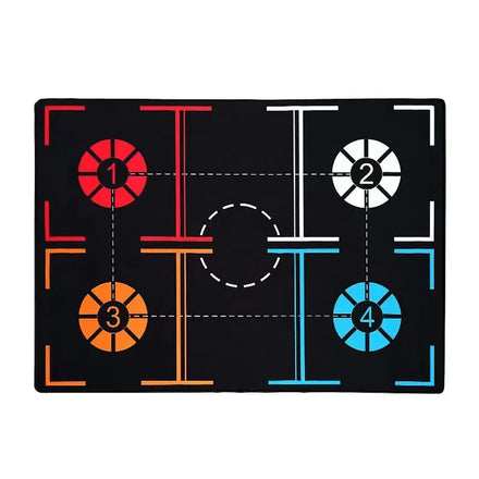 LW Anti-Slip Youth 120*86*0.3cm Basketball Footwork Training Mat Rubber Material Basketball Train Mat Free Samples