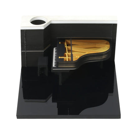 Custom Gifts Piano Model Memo Pad Sticky Notes With Pen Holder for Desk Decor Stationery for School Office Supplies