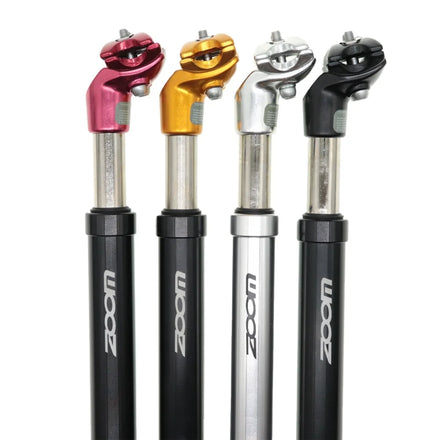 ZOOM Suspension MTB Mountain Bike Bicycle Seatpost 25.4-33.9mm Aluminum Shock Absorber Damping 27.2 28.6 30.1 30.4 30.9 31.6