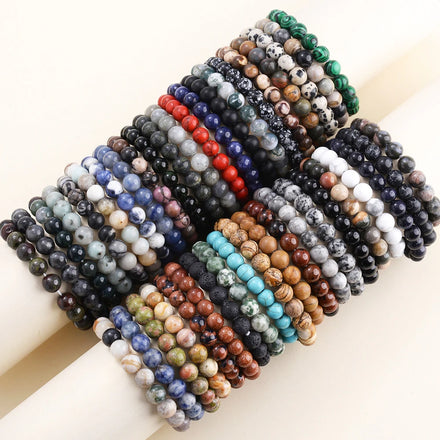 6mm 8mm 10mm Ladies Woman Stone Natural Best Friend Bead Women Matching Bracelets