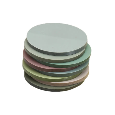 50 Sheets Transparent Sticky Notes Morandi Clear Sticky Notes Cute Round Clear Sticky Tabs Self-Adhesive Translucent Tab Pads
