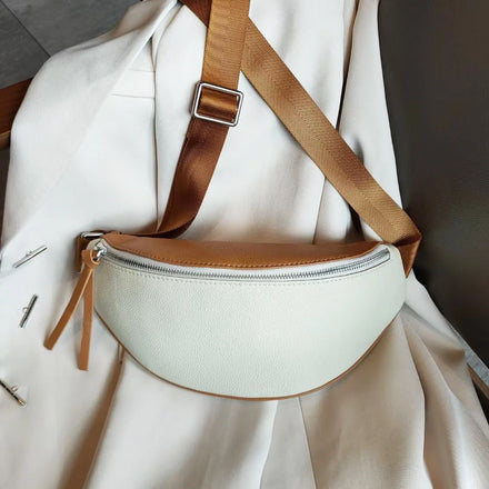 Andong Leather Hobo Bags for Women Genuine Cow Leather Female Fashion Crossbody Shoulder Bag 8609