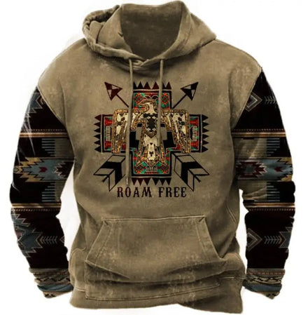 High Street Style Trend Loose Hooded Sweatshirt Men Fashion Letter Pattern Hoodies Size 4XL