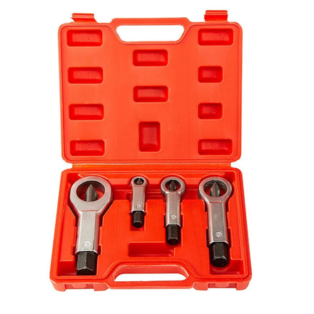 4pcs/set NICEYARD Industrial Grade 9-27mm Metal Nut Splitter Wrench Sand Blasted Finish Manually Operated Nut Break Remover