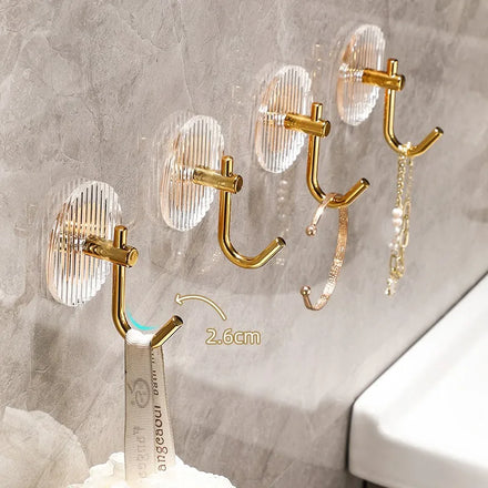 Wholesale Factory New Style Eco-Friendly Flexible Acrylic Single Hook Bathroom Hook Waterproof for Clothing Use