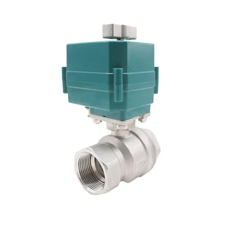 1/2'' to 2'' Electric Motorized Ball Valve 2 Way 2-Wire Power-off Reset IP65 Water With Manual Switch Knob Full Bore Big Torque