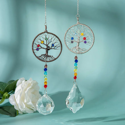 Customizable Sun Catcher Crystal Sun Catchers Hanging Natural Crystal Suncatche Customizable Sun Catcher for Decoration