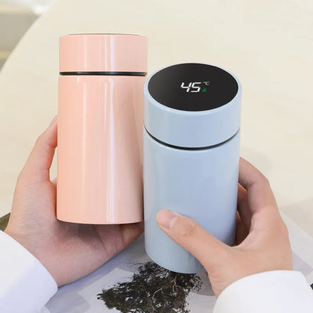 New Style 200ML Customized Smart Water Bottle Stainless Steel Thermo Bottle Portable Sealed Led Digital Display Water Bottle
