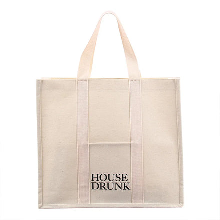 Top Quality Canvas Tote Bag with Inside Pockets OEM Men Canvas Bag logo Printed Canvas Laptop Bag