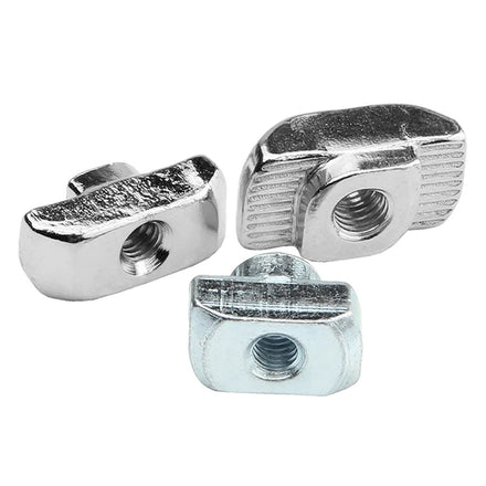 Nickel Plated Carbon Steel M3 M4 M5 M6 M8 t Nuts T-nut T-nuts Stainless Steel 304 Self Locking T Nut for Aluminum Profile