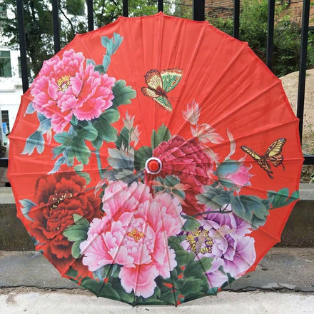 Wholesale Cheap Wedding Parasols 60 Colors Chinese Craft Fabric Manual Handmade Eco-friendly Umbrella with Logo