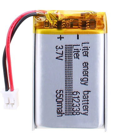 Rechargeable 612338 3.7V 550mAh Lipo Polymer Battery With 2pin PH 2.0mm Connector
