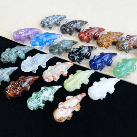 New Arrivals Crystal Salamander Mixed Natural Quartz Crystal Cynops Orientalis Figurine