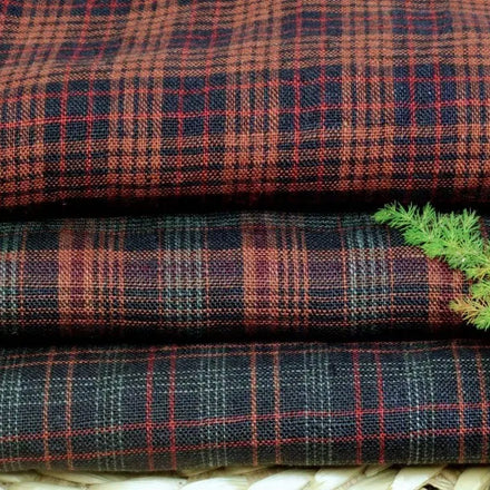Eco-Friendly Vintage Inspired 100% Linen Fabric 140gsm 135CM Rich Yarn-Dyed Plaid Colors Pure Linen Fabric for Shirts Dresses