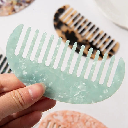 Custom Woman Mencellulose Logoacetate Comb Long Acetate Comb Wide Tooth Acrylic Acetate Comb
