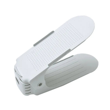 Shoe Rack Adjustable Plastic Shoe Holder Integrated Double-layer Dormitory Shoe Rack Space Saving Detachable Storage Rack