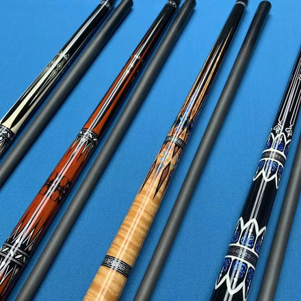 High-tech Handmade 11.75mm/12.5mm Tip YFEN Carbon Shaft & Maple Butt Billiard Pool Cue Stick